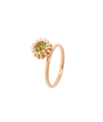 BAGUE POPPY OR ROSE 18K PERIDOT pas cher