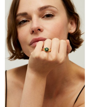 BAGUE GELATO MALACHITE ET DIAMANT basket pas cher