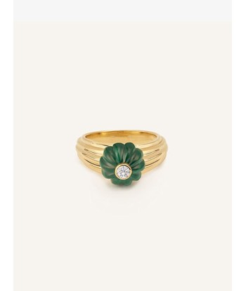 BAGUE GELATO MALACHITE ET DIAMANT basket pas cher