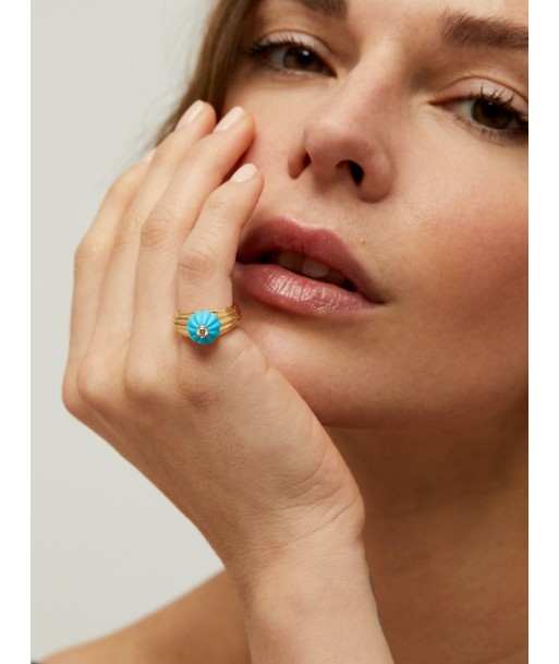 BAGUE GELATO TURQUOISE ET DIAMANT suggérées chez