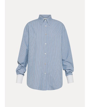 CHEMISE OXFORD A RAYURES CIEL prix pour 