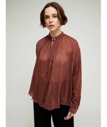 CHEMISE VOILE BOHEMIAN CACAO français