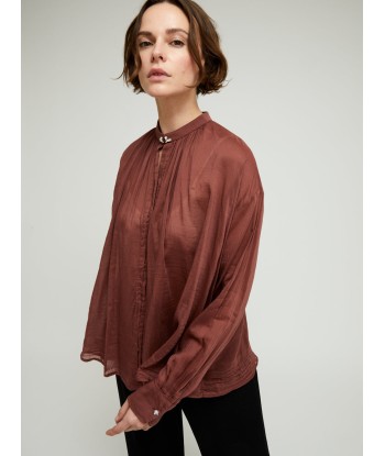 CHEMISE VOILE BOHEMIAN CACAO français