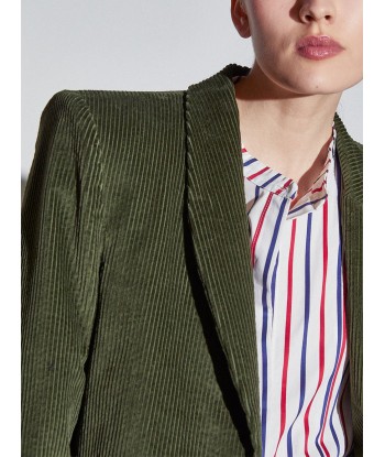 VESTE AMBER SPENCER OLIVE CORDUROY rembourrage situé sous