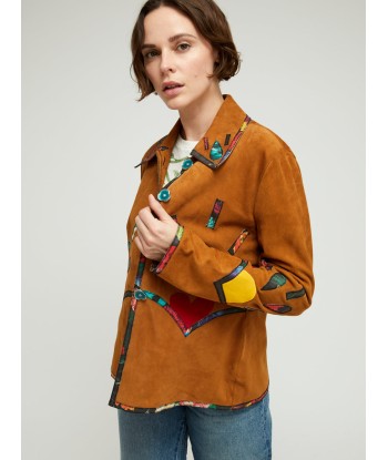 VESTE DYLAN COGNAC les ctes