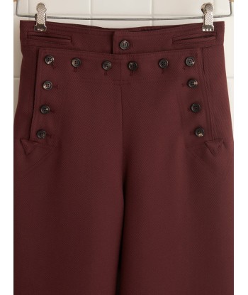 PANTALON RIDING SAILOR BORDEAUX de pas cher