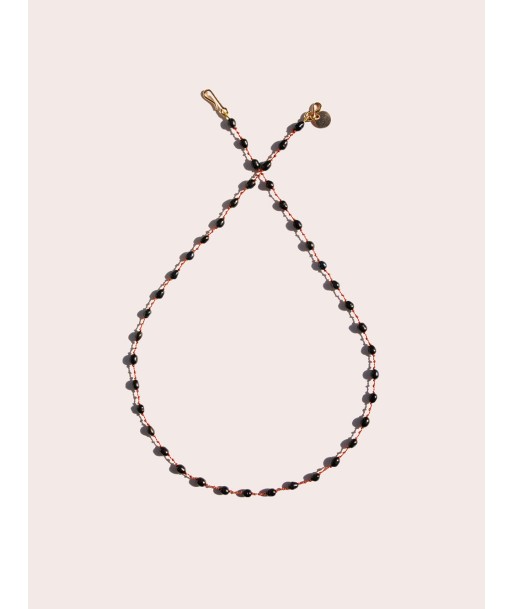 COLLIER BIRD MINI PERLES D'EAU GRISES solde