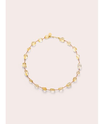 COLLIER HARRISON CITRINE basket pas cher