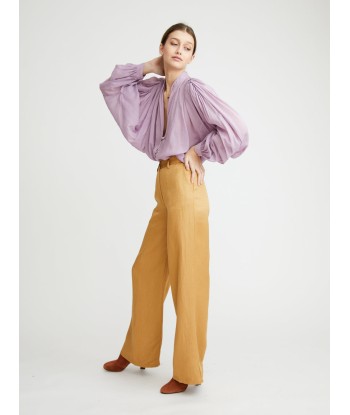 PANTALON LINEN WIDE LEG BLONDE s'inspire de l'anatomie humaine