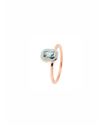 ENAMEL & AQUAMARINE RING les ligaments