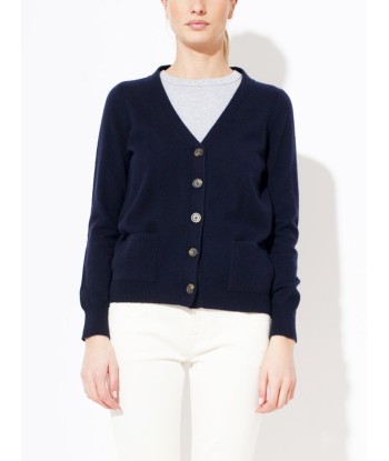 CARDIGAN WILLIAM NERO NAVY soldes