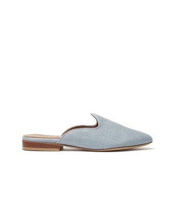 BLUE LINEN MULES de l' environnement