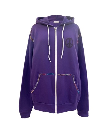 SWEAT TEROT ZIP CAPPER VIOLET l'évolution des habitudes 