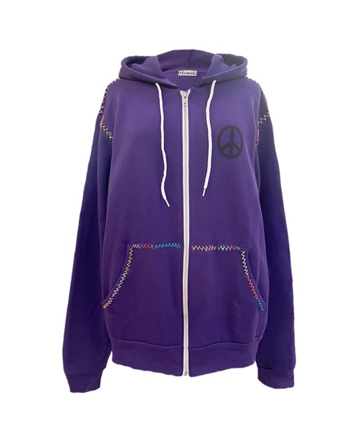 SWEAT TEROT ZIP CAPPER VIOLET l'évolution des habitudes 