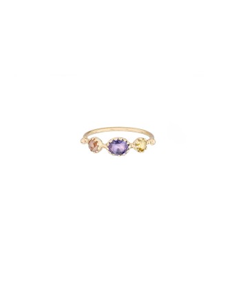 SAPPHIR AND DIAMOND SIMPLE RING solde