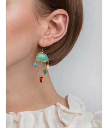 CLOUD AND RAIN CHAIN DROP EARRING Venez acheter