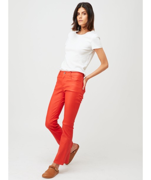 RED DIPPED LEATHER DEAN TROUSERS votre