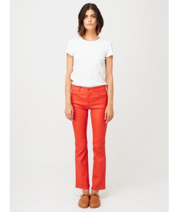 RED DIPPED LEATHER DEAN TROUSERS votre