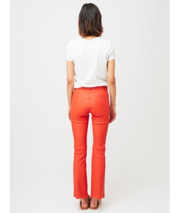 RED DIPPED LEATHER DEAN TROUSERS votre