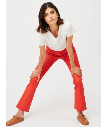 RED DIPPED LEATHER DEAN TROUSERS votre